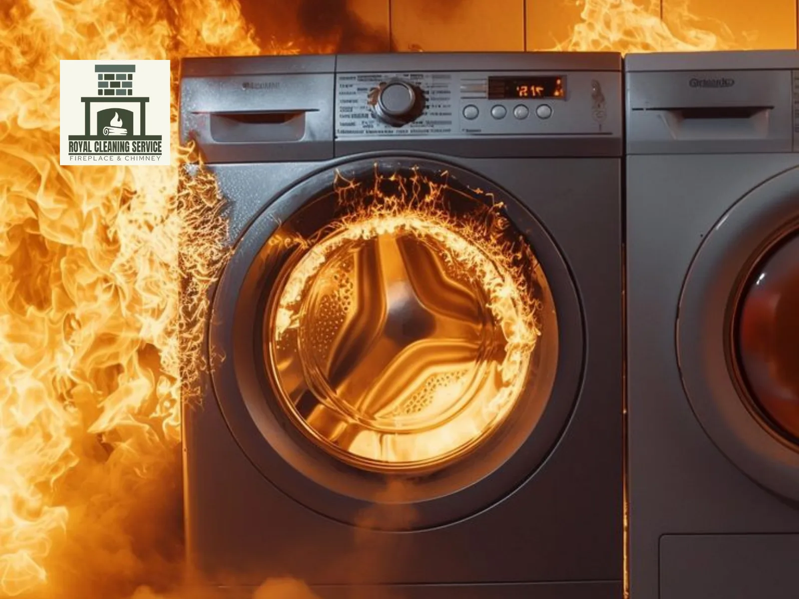 Dryer vent cleaning and airflow safety image for a Southern California laundry system